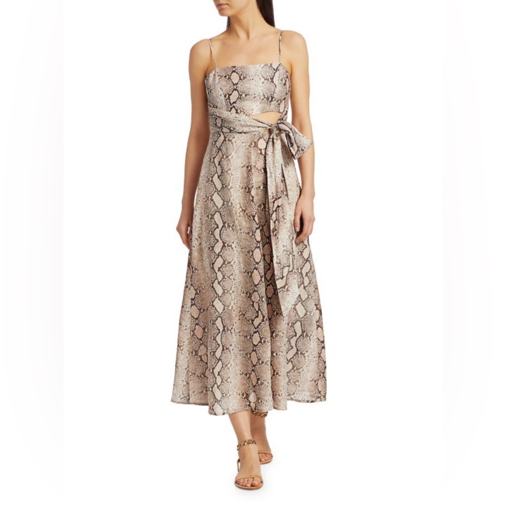 Zimmerman - Bellitude Python Print Midi Dress